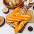 Meiwlong 5pcs Set,Realistic Fake Bread Artificial Bread for Display, Fake French Baguette Loaf of Bread Prop for Bakery