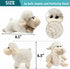 Tiny Heart Lamb Stuffed Animal, 3 Pcs Cute Plush Toy for Nursery Home Decor, Small Gift for Kids (White)