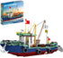 WVINVW Fishing Boat Building Blocks Sets, Boat Sea Fishing Building Blocks Toy Set