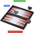 3 in 1 Magnetic Chess Checkers Backgammon Set, Folding Travel Games for Kids and Adults (Chess: Gold & Silver)