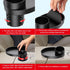 Snack Tray for Kids Car Seat, Secure and Sturdy Design, Compact and Portable with Cup Holder (Black)