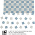REDUCIO! 150 1:12 pcs, Dollhouse Flooring, Scale Doll House Tiles, Miniature Checkerboard Floor, (Blue and Soft Grey)