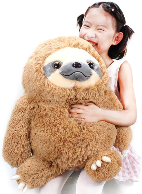 (20 Inches, Winsterch Large Sloth Stuffed Animal,Kids Fluffy Stuffed Sloth Teddy Bear Birthday, Big Plush Sloth Gifts