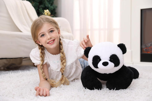 5 lbs, 27 inches Panda Weighted Stuffed Animals, Cuddly Weighted Plush Pillow, Giant Plushie Ideal Gift for Adults &