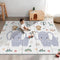 NOONKTY 79x71 Extra Large Baby Play Mat for Floor, Foldable Foam Playmat