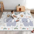 NOONKTY 79x71 Extra Large Baby Play Mat for Floor, Foldable Foam Playmat