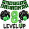 8th Birthday Decorations for Boys, Level Up Video Game Party Supplies, Green Black Balloons, Game Controller Banner