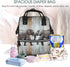 DWVTSLH Backpack Mummy Backpack Elephant on Wood Diaper Bag Multifunction Nappy Bags Waterproof Large Capacity Travel