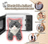 Gray Tabby Cat Stuffed Animals, Microwavable Stuffed Animal Adorable Fluffy Cat Plush for Warmth & Comfort, Heatable