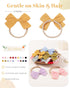 jollybows 20pcs Baby Girls Nylon Hair Bows - Headbands Elastic Hair Accessories for Kids Infants Newborn