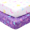 UOMNY Crib Sheet Set for Girls,Butterfly Fitted Crib Sheets Baby Sheet Set