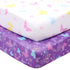 UOMNY Crib Sheet Set for Girls,Butterfly Fitted Crib Sheets Baby Sheet Set