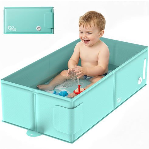 Baby Collapsible Bathtub, Travel Bath Tub for Baby, Foldable and Portable, Easy