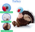9 inches The Petting Zoo Turkey Stuffed Animal Plushie, Gifts for Kids, Wild Onez Wildlife Animals, Turkey Plush Toy