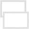 White Disposable Placemats, 40 Pack for Baby, Kids, Adults - Sticky Plastic Table Topper for Restaurants and Crafts