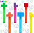uoyoi Building Blocks Party Favors,24Pcs Building Blocks Bubble Wands for Kids,Cute Bubble Wand