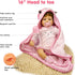 Lifelike Reborn Baby Dolls Girl, 16" Realistic Vinyl Silicone Toddler Soft Body Newborn Gift Set, 3 Years+