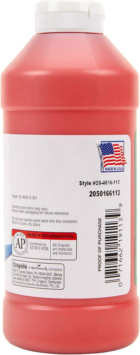 Crayola Portfolio Series 16-Ounce Acrylic Paint, Light Red by Crayola