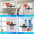 CYFIE Basketball Hoop Suction Cup - LED Light Basketball Hoop with Scoreboard & 3 Balls for Kids