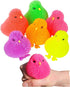 6 Pack - Neon Color Chick Puffers (3") Chicken Stress Relief Fun