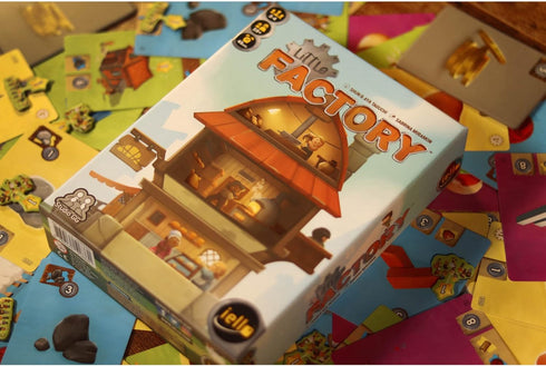 IELLO Little Factory, Resource Management & Building Card Game, Kids & Family, Ages 10+, 2-4 Players