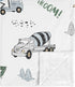 Sweet Jojo Designs Construction Truck Boy Blanket Receiving Security Swaddle for Newborn