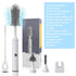 Set Electric Baby Bottle Brush with Rechargeable Electric Bottle Brush Cleaner and Replaceable Silicone Bottle Brushes