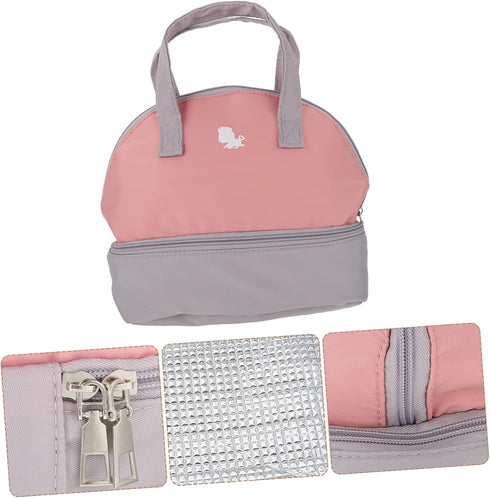 ibasenice Portable Breast Milk Storage Bag for Travel Insulated Cooler Pouch Adjustable Strap Milk Organizer