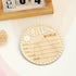 Pearl-Trimmed Wonhibo Newborn Announcement Sign - Baby Hospital Photo Prop Wooden Name Board Card for Birth Welcome