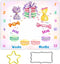 Desserts Baby Monthly Milestone Blanket, 48x40in Macaron Cake Blanket, Candy Sweets for Girl Nursery Baby Shower