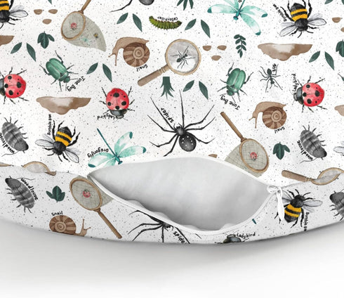 Hunt Baby Nursing Pillow Covers for Boy Girl Bees Snails Dragonflies Nursing Slipcovers for Breastfeeding Pillows
