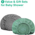2 Pack 28"x 52" Green & Grey Muslin Cotton Crib Sheets for Girls & Boys-Neutral Breathable Crib Mattress Protector