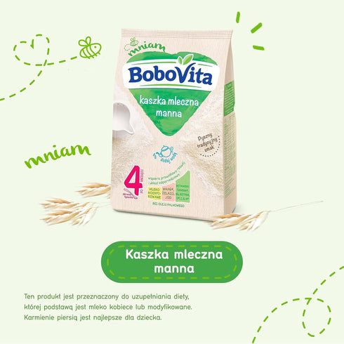 BoboVita (230g /8.1 Oz) Instant Milk Semolina
