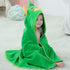 MICHLEY Unisex Baby Animal Hooded Bath Towel, Soft Cotton Beach Swimming Bathrobe for 0-6T, Green