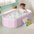 Generic 0-8 9.84 Inches Foldable Bathroom Bathtub - Anti-Slip Bathing Tub for Years Old, Portable Foldable Tubs |