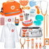 Kids Dentist Play Set, Wooden Doctor Kit for Toddlers 3-5 with Real