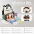 Backpack, Backpack VONAL Diaper Bag Lightweight Baby Diaper Bags, Travel Large Diaper Bag with Changing Station, Green