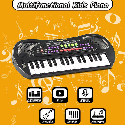 EKKBHKI 32 3-8 Keys Kids Piano Keyboard Toys, Multifunction Keyboard for Kids - Children Early Learning Educational