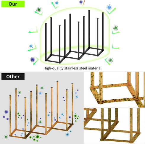 Collapsible Bottle Drying Rack, Foldable Baby Bottle Drying Rack, Portable Drainer Stand Holder for Water Bottles, Cup