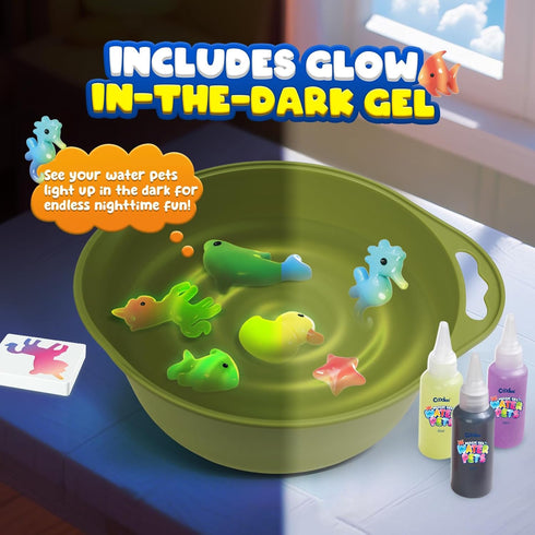10 8 4-8 6-8 Magic Water Elf Toy Craft Kits for Kids, DIY Your Own Aqua Fairy Water Pets & Squishy Maker Toys