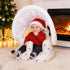 3 AirSwim Inflatable Baby Seat with Detachable Canopy and Built-in Pump, Inflatable Baby Chair for Babies Months