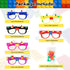 12 Pcs Building Bricks Glasses Building Blocks Games for Kids Birthday Party Favors Supplies, Carnival Party