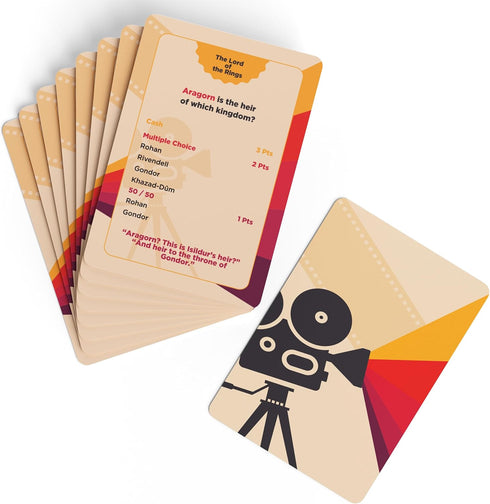 Movie Trivia Card Game for Adults - Cinema Quiz Vol 1, Fun Game Nights for Family and Friends