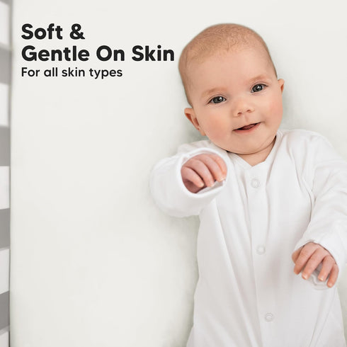 OnlineBestDeal's Pack 2 100% (28" 52") 8" Inch Cozy of Baby Crib Fitted Sheet for Boys & Girls Microfiber Crib Size x +