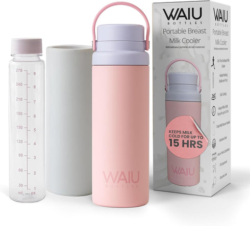 Portable Breast Milk Cooler Keeps Milk Cold Up to 15 Hours, Triple-Wall