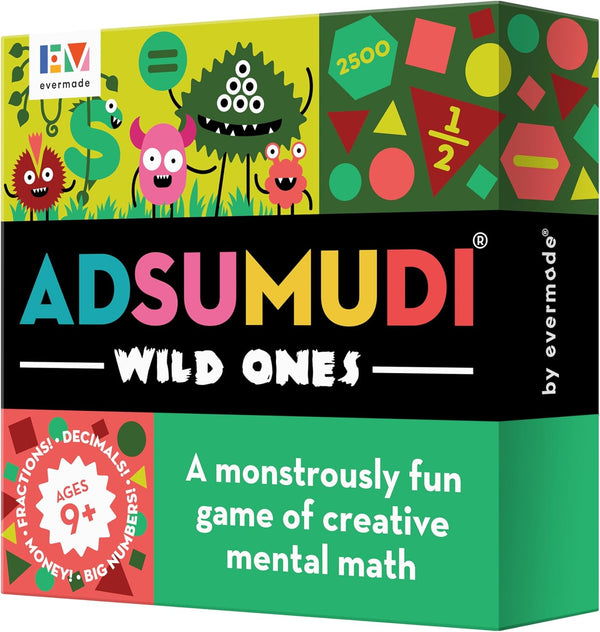 Adsumudi Math Game - Wild Ones: Fun Game for Kids to Tame Fractions, Decimals, Money & Mental Math