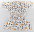 Sigzagor 2 7 to Years Old Cloth Diaper Nappy Pocket Reusable Washable Junior Big Baby Kids Toddler (Foxes Trees)