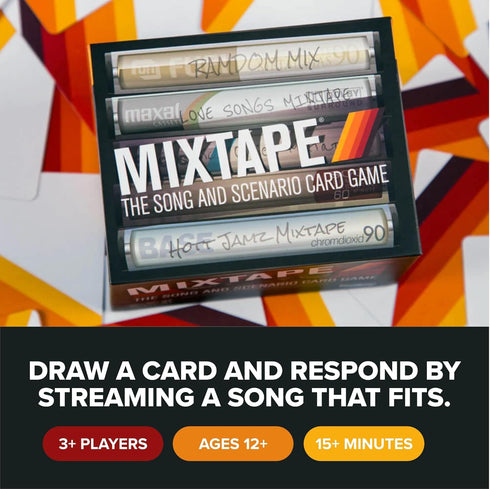 MIXTAPE - Family Friendly Card Games - Adult Games for Game Night - Card Games for Adults, Teens & Kids