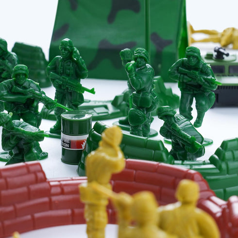 105 Playset 4-8-12, Set 4 AuntyFey PCS Army Men with Army Men Action Figures, Army Men Soldiers Toys for Boys Kids Ages