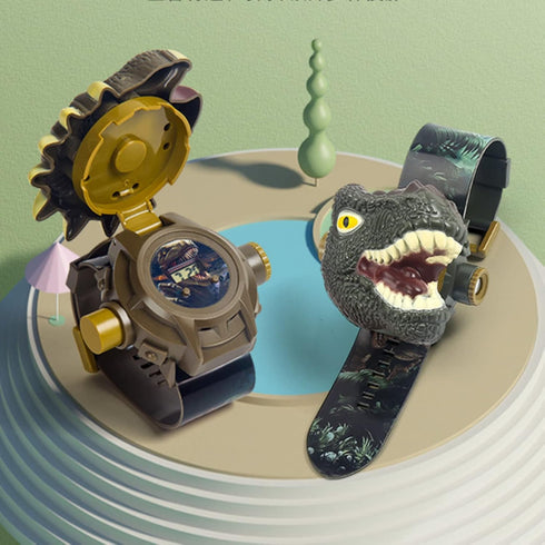 Dinosaur Watch Flashlight Projector Toys, Educational Animal Pattern Torch Gift